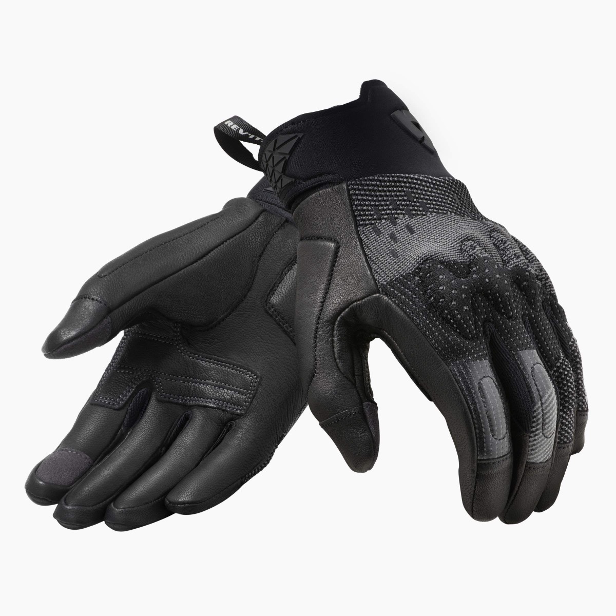 Image of REV'IT! Kinetic Schwarz Anthrazit Handschuhe Größe 2XL