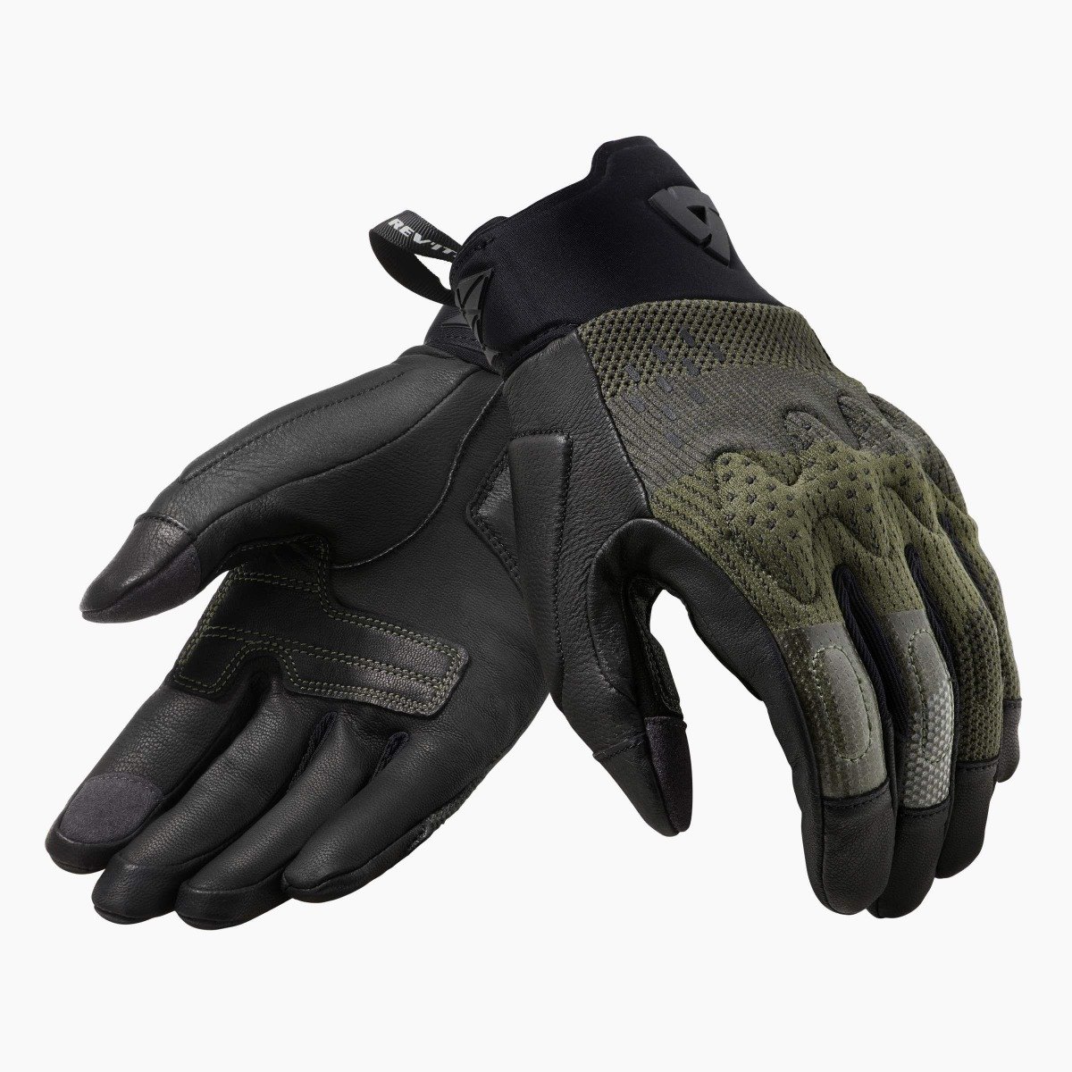 Image of REV'IT! Kinetic Schwarz Braun Handschuhe Größe 2XL