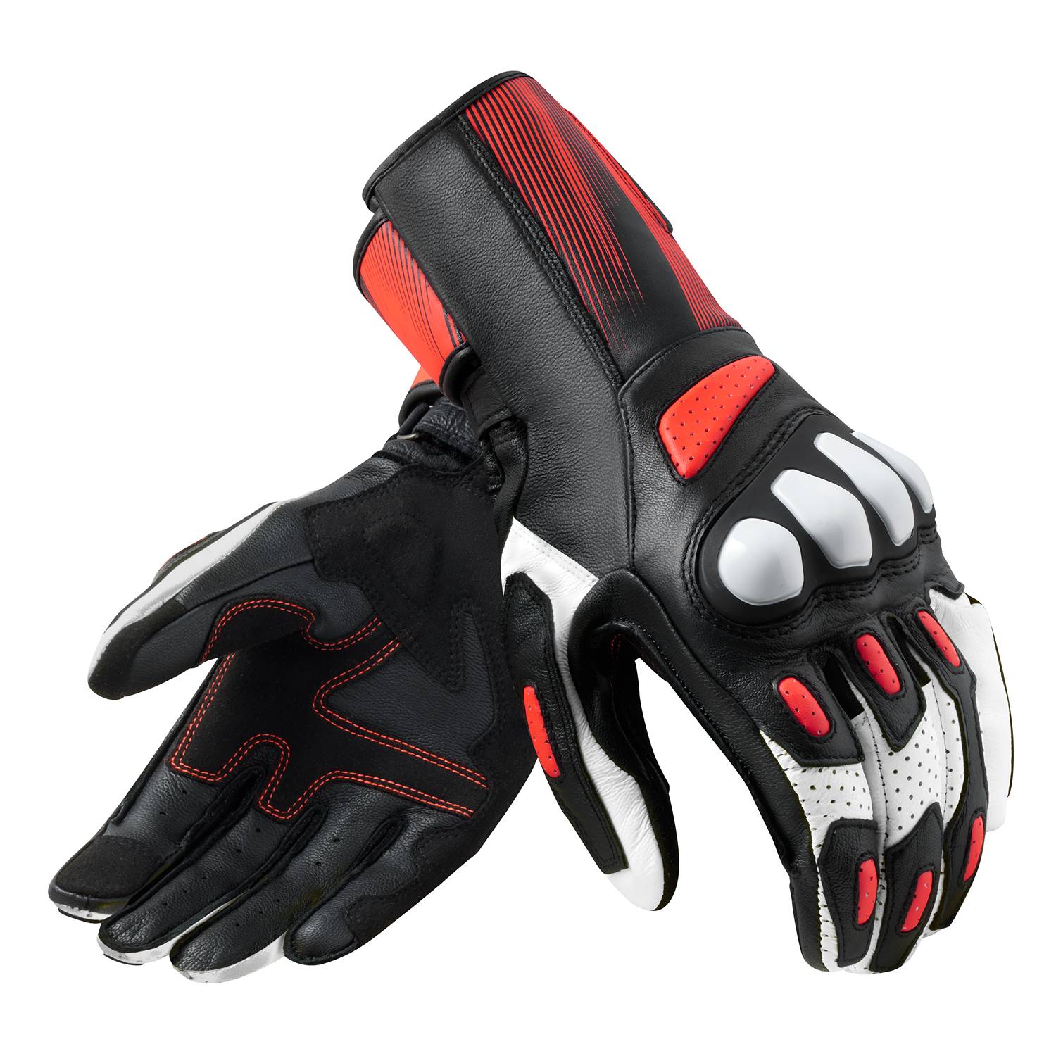 Image of REV'IT! Metis 2 Gloves Black Neon Red Size M ID 8700001360432