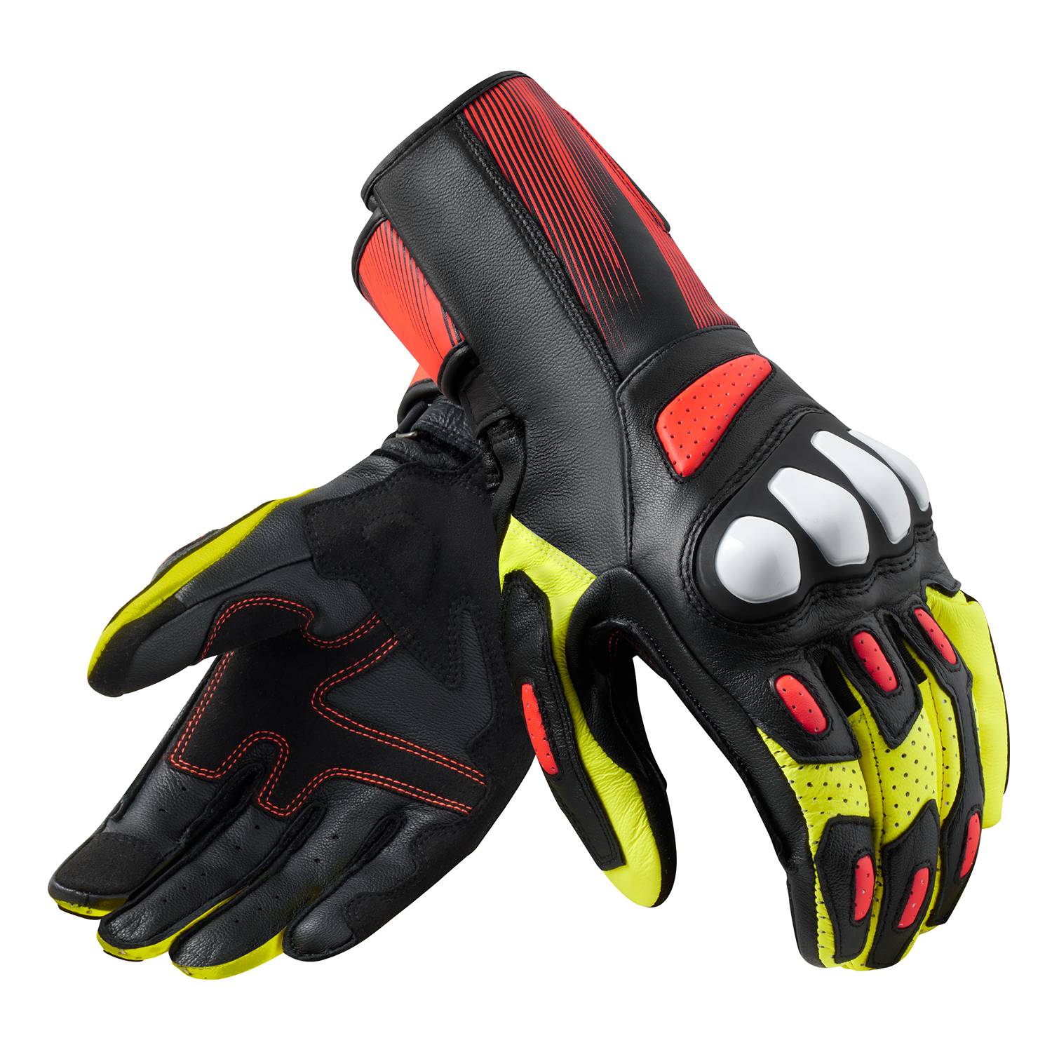 Image of REV'IT! Metis 2 Gloves Black Neon Yellow Size 2XL ID 8700001360401