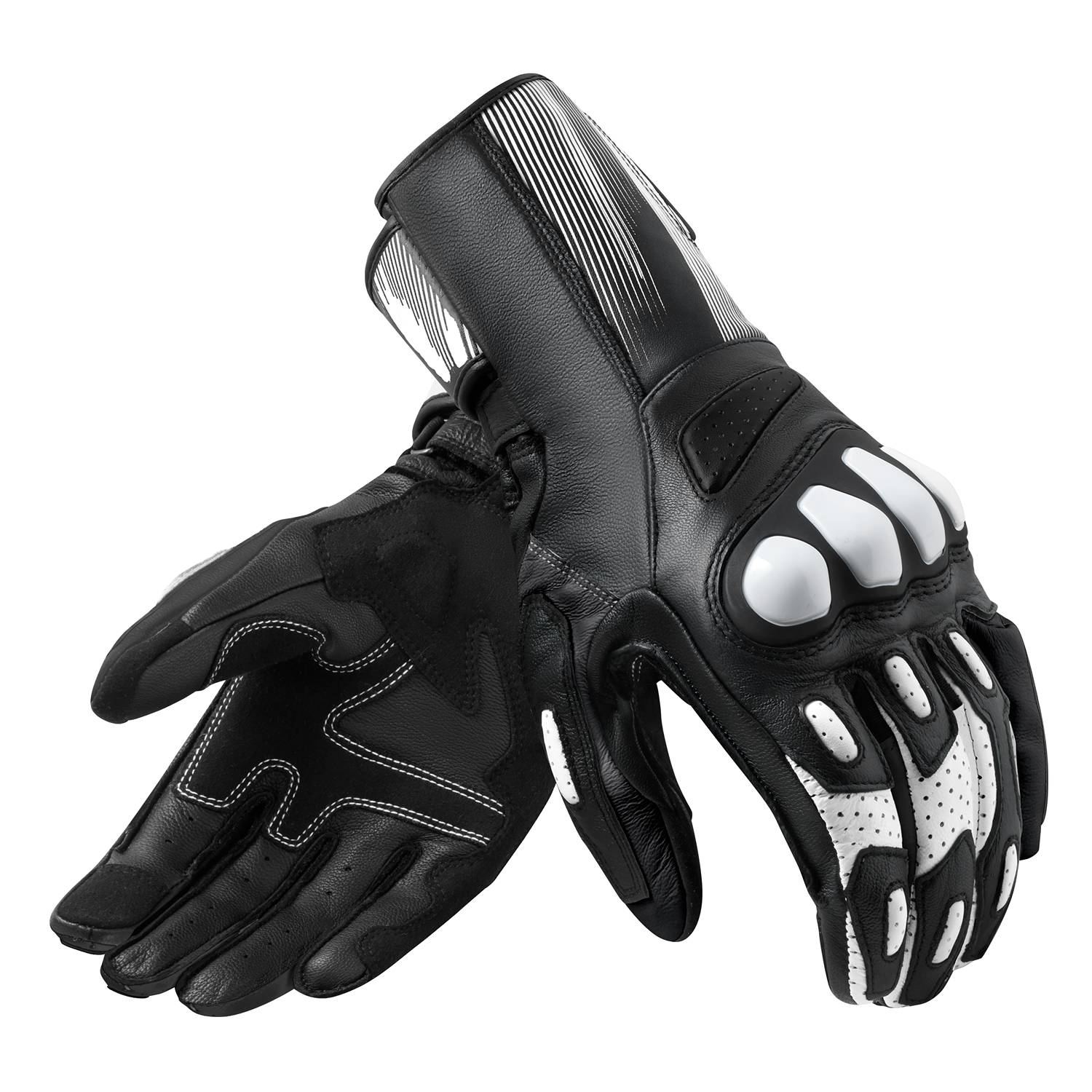 Image of REV'IT! Metis 2 Gloves Black White Size 2XL EN