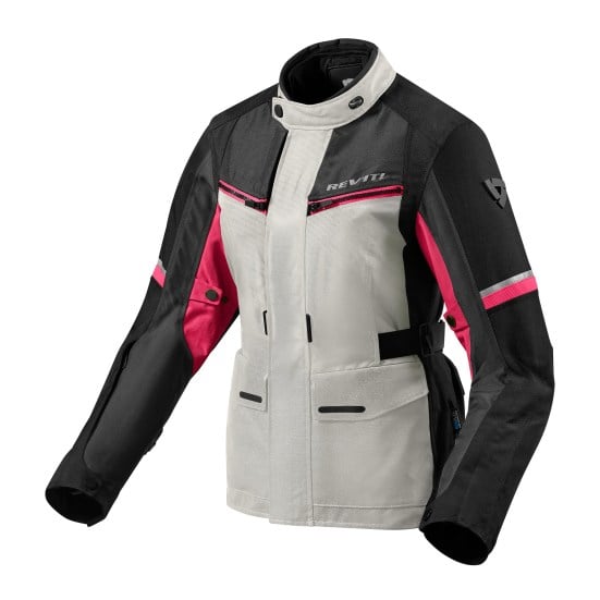 Image of REV'IT! Outback 3 Ladies Argent Fuchsia CE Blouson Taille 36