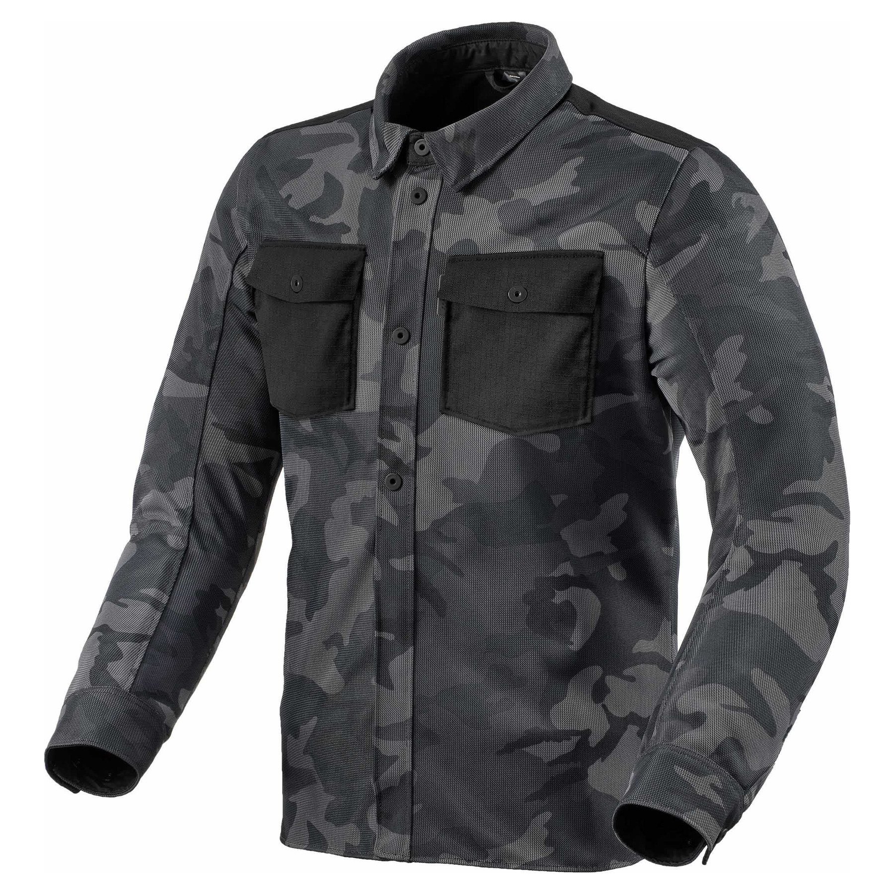 Image of REV'IT! Overshirt Tracer Air 2 Camo Dark Gris Blouson Taille L