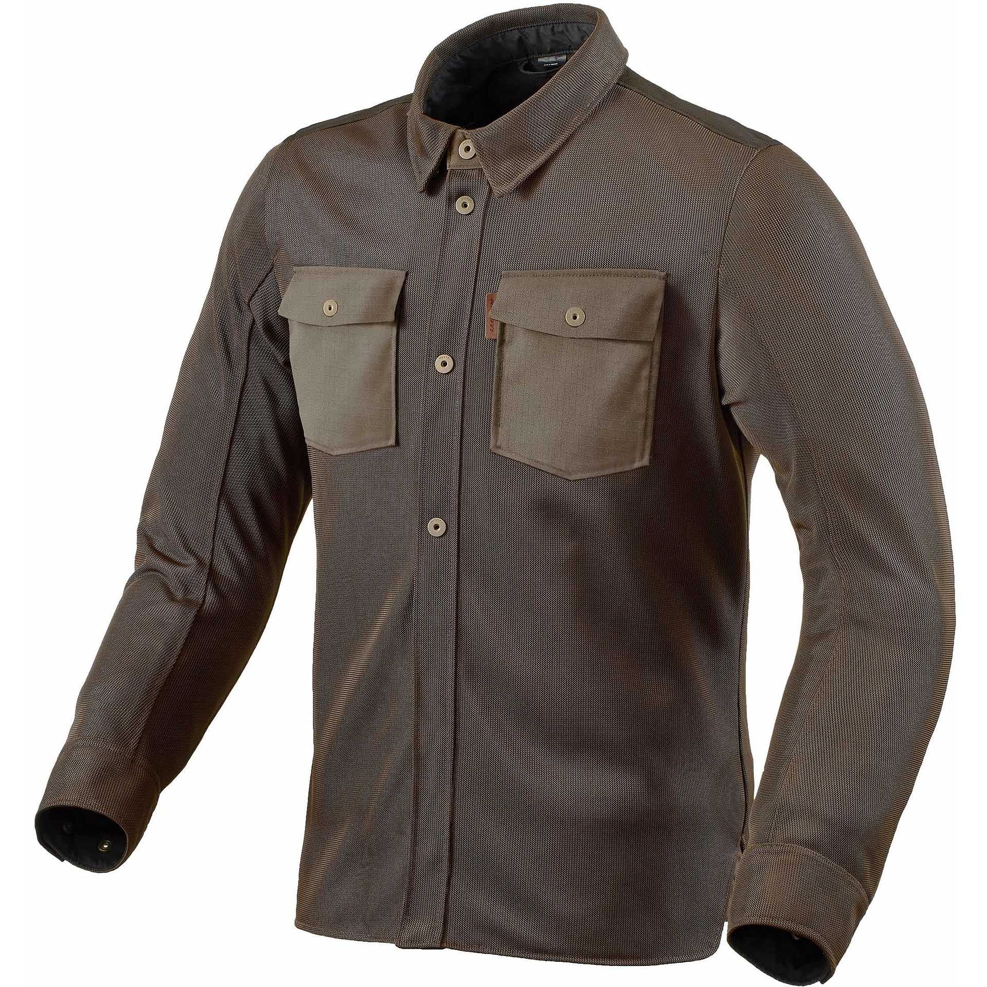Image of REV'IT! Overshirt Tracer Air 2 Jacket Brown Size 2XL ID 8700001317139
