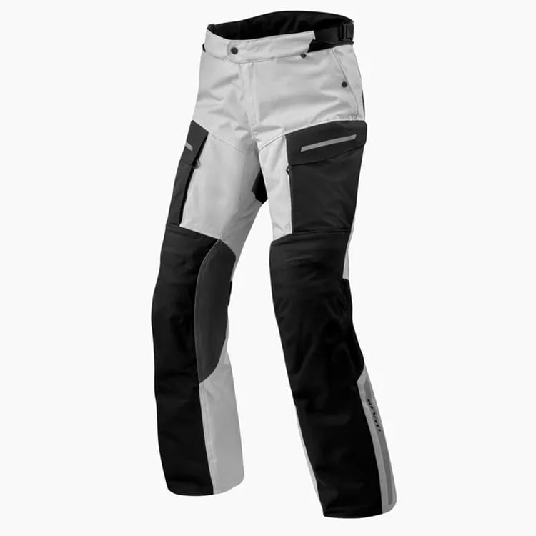 Image of REV'IT! Pants Offtrack 2 H2O Black Silver Long Motorcycle Pants Size 2XL ID 8700001363297