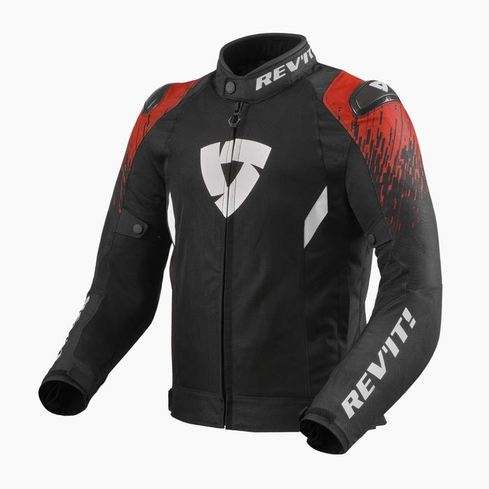 Image of REV'IT! Quantum 2 Air Jacket Black Red Size S ID 8700001312912