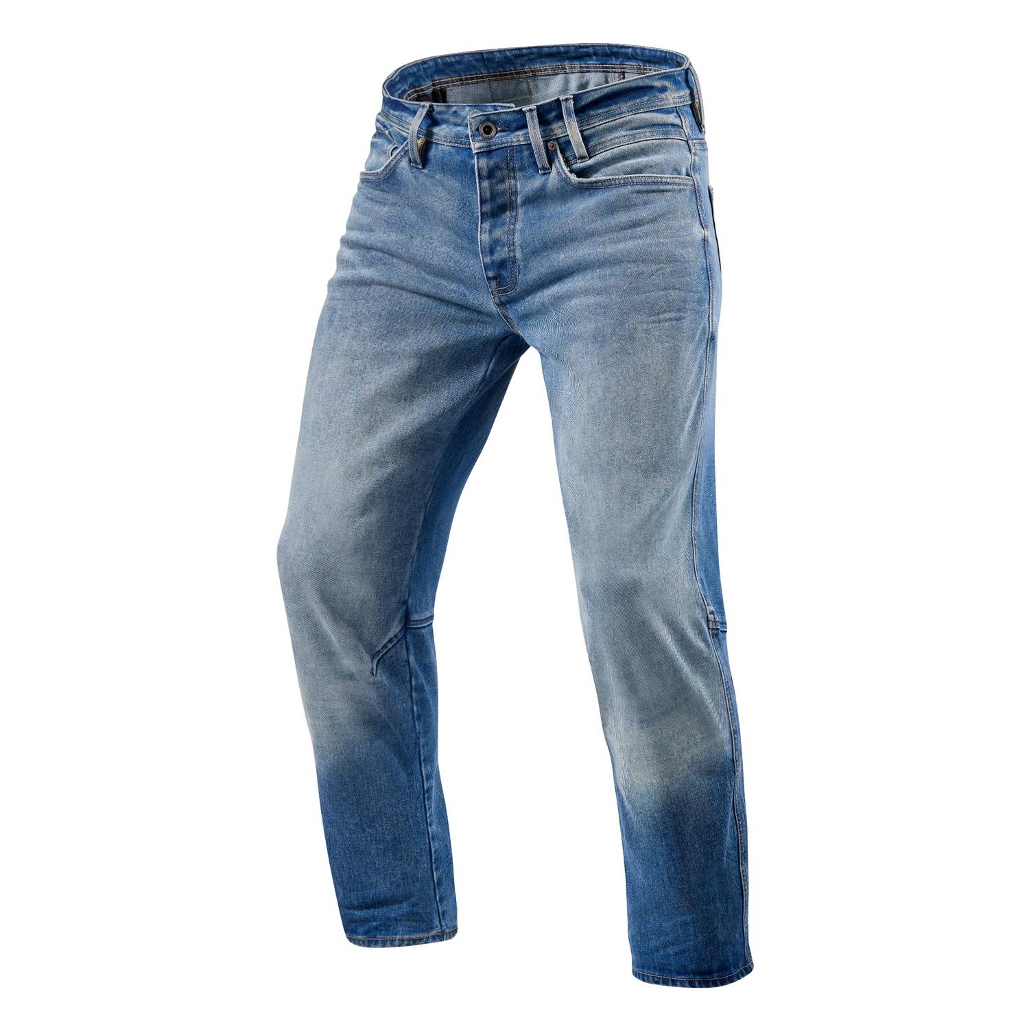 Image of REV'IT! Salt TF Mid Blue Used Motorcycle Jeans Size L34/W28 ID 8700001339025