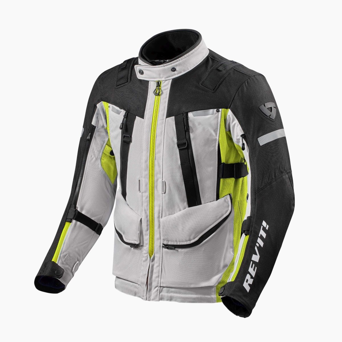 Image of REV'IT! Sand 4 H2O Jacket Silver Neon Yellow Size 2XL ID 8700001311199