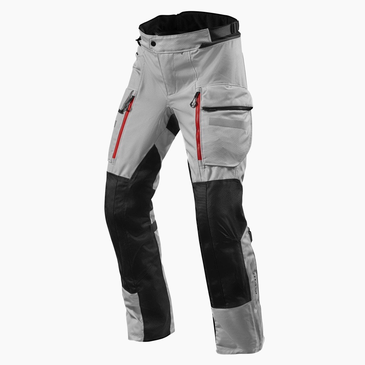 Image of REV'IT! Sand 4 H2O Long Silver Black Motorcycle Pants Size 2XL EN