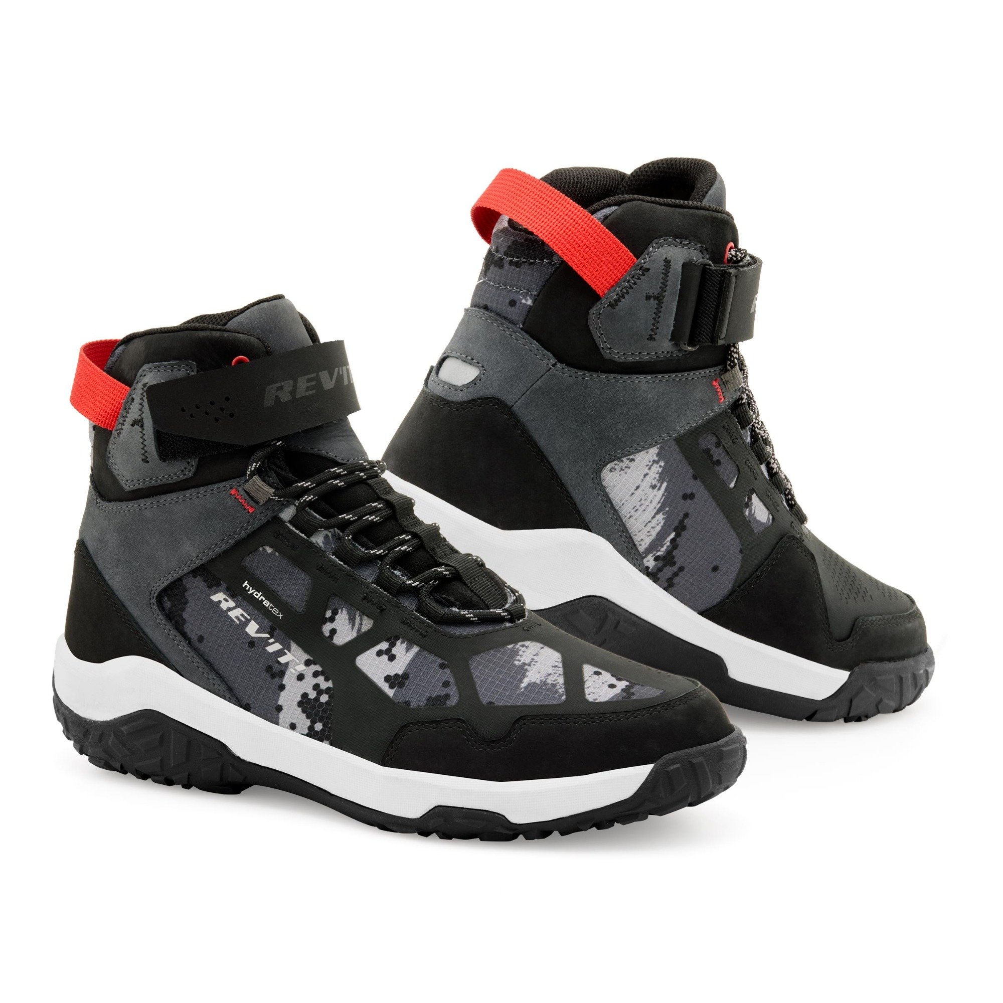Image of REV'IT! Shoes Descent H2O Black Red Size 40 ID 8700001328425