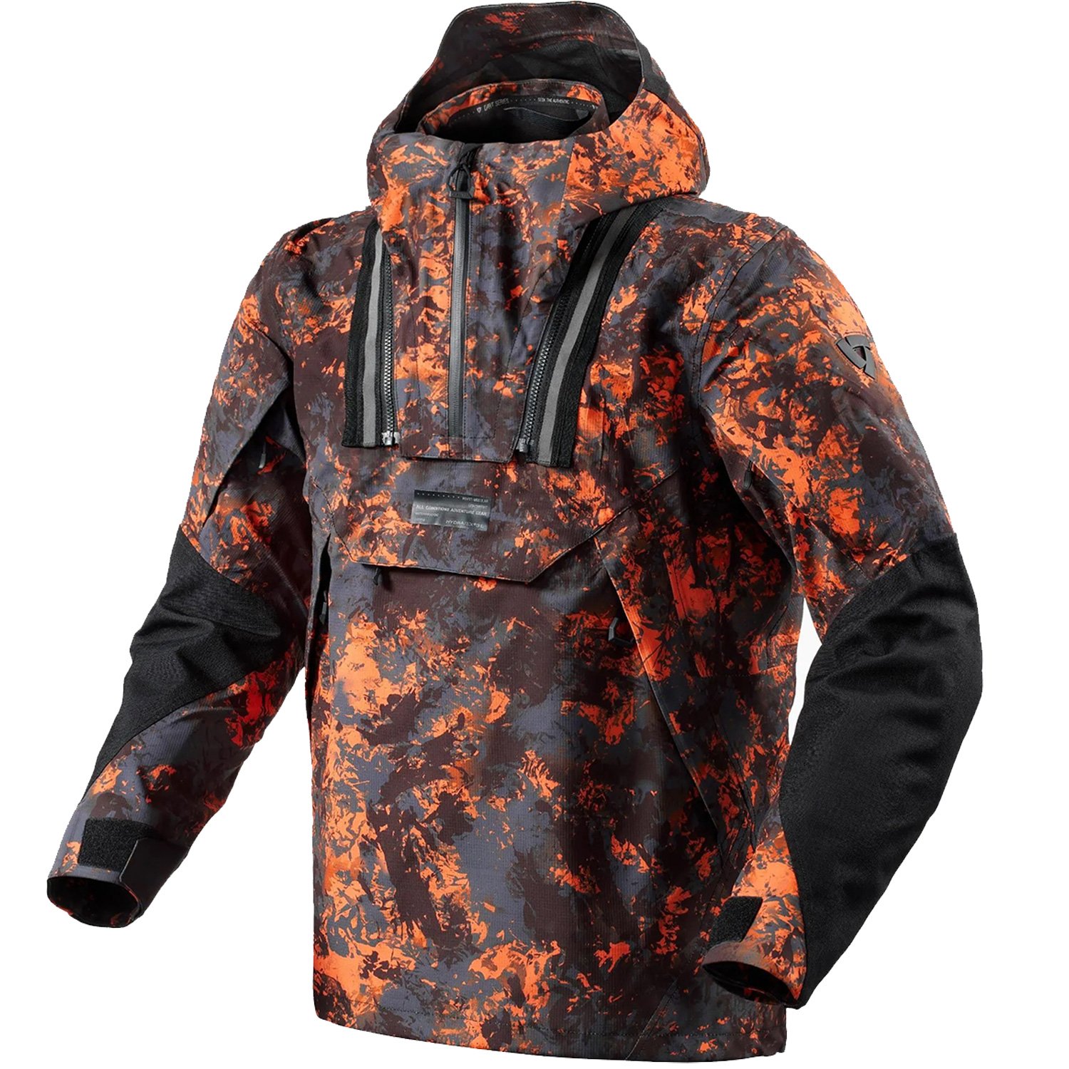 Image of REV'IT! Smock Blackwater 2 H2O Schwarz Orange Jacke Größe M