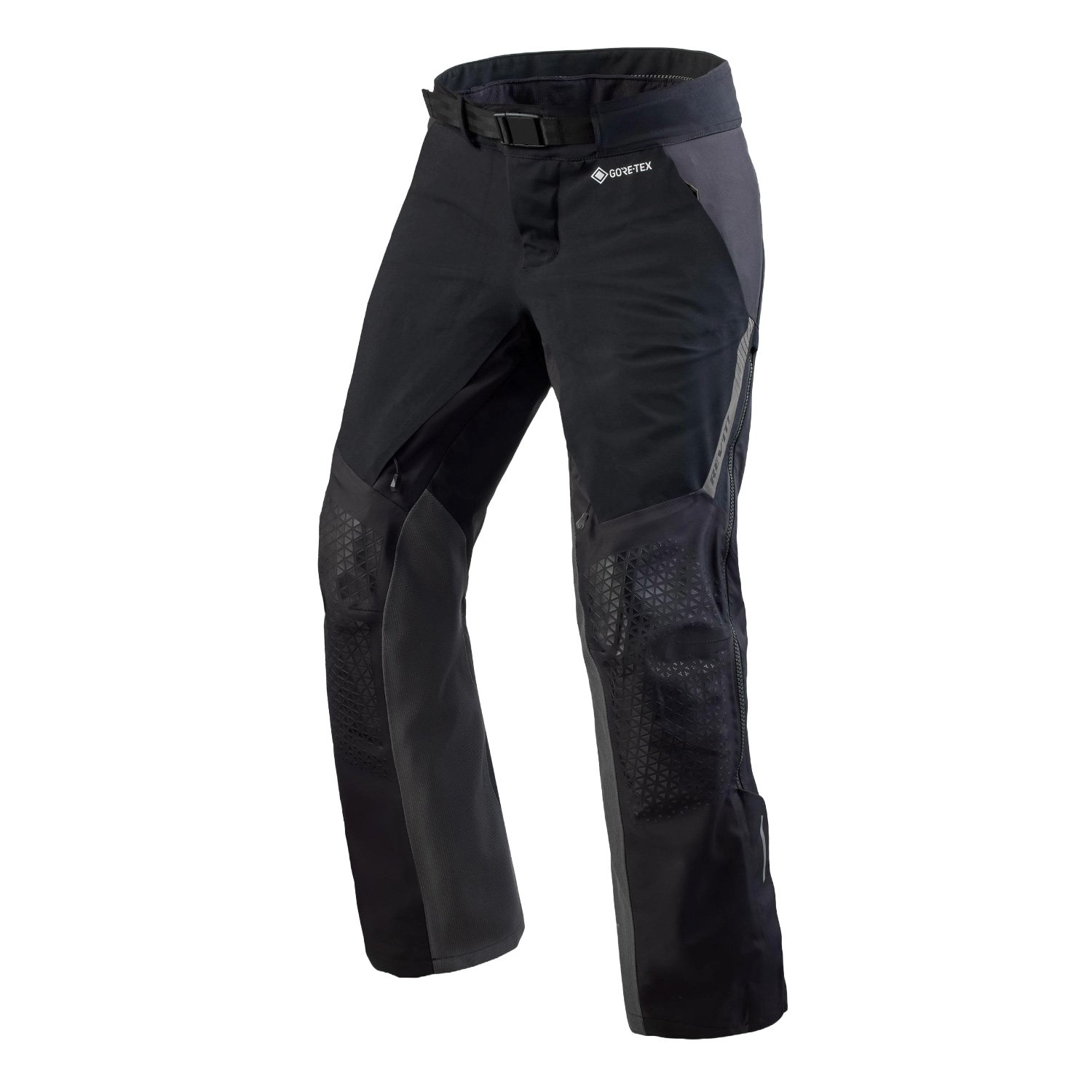 Image of REV'IT! Stratum GTX Black Grey Long Motorcycle Pants Size M ID 8700001351270