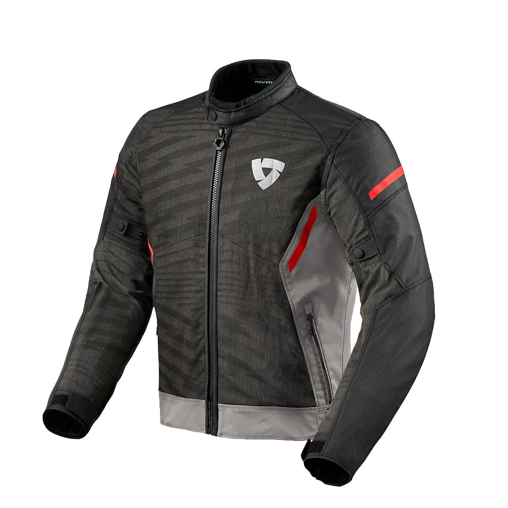Image of REV'IT! Torque 2 H2O Jacket Grey Red Size 2XL ID 8700001375399