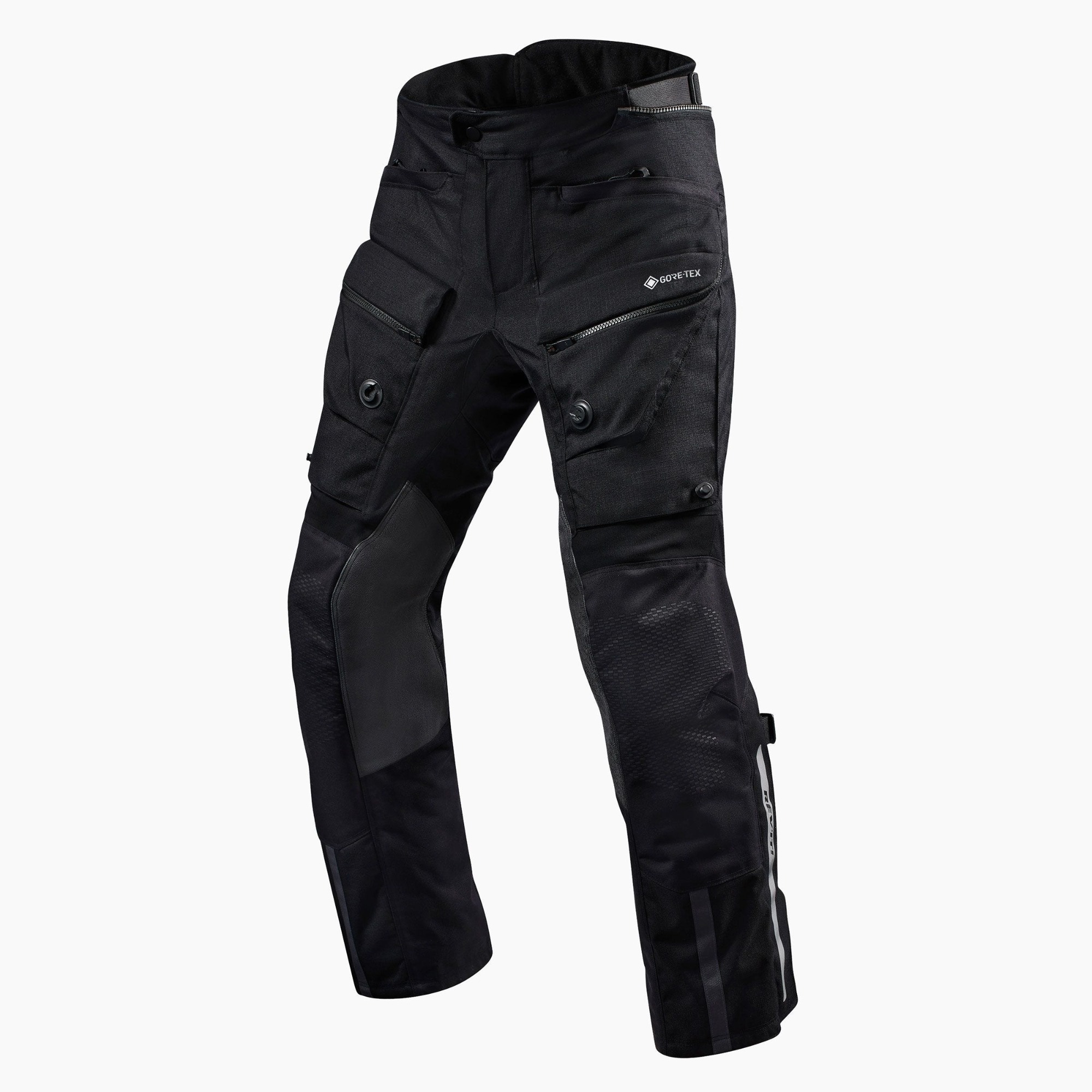 Image of REV'IT! Trousers Defender 3 GTX Black Short Motorcycle Pants Size 2XL ID 8700001319881