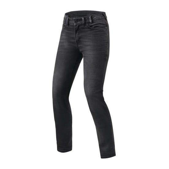 Image of REV'IT! Victoria Lady SF Medium Grey Used Motorcycle Jeans Size L32/W26 ID 8700001287012
