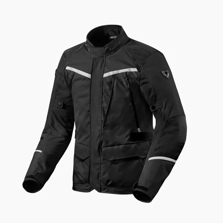 Image of REV'IT! Voltiac 3 H2O Schwarz Silber Jacke Größe M