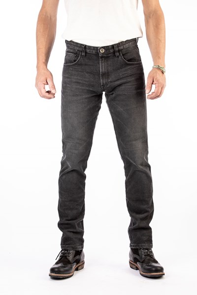 Image of ROKKER Rokkertech Tapered Slim Jeans Motorista Negro Talla L36/W40