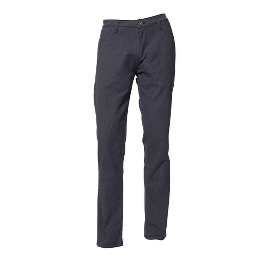 Image of ROKKER Tweed Chino Tapered Slim Bleu Pantalon Taille L30/W36