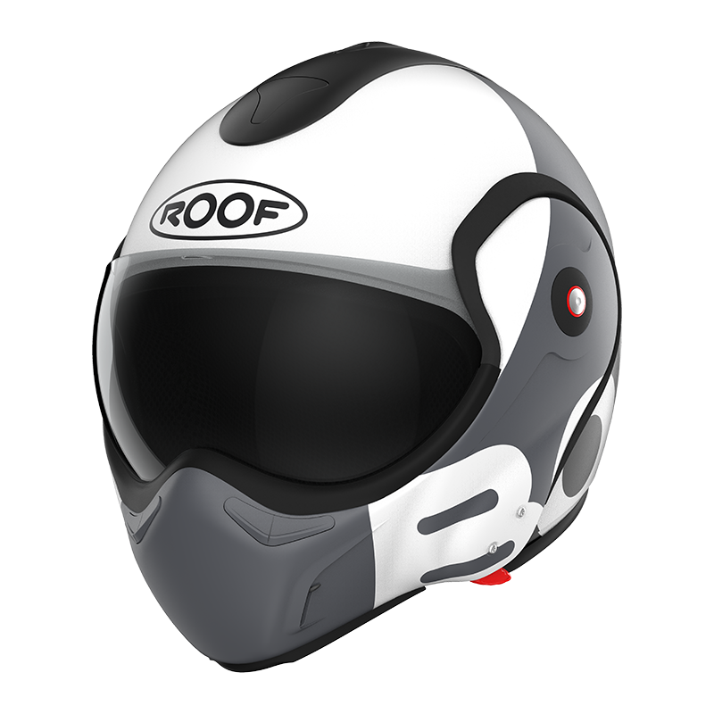 Image of ROOF BoXXer Flag Mat Black White Modular Helmet Size XS EN