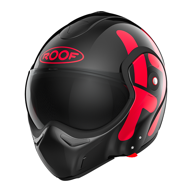 Image of ROOF BoXXer Twin Black Red Modular Helmet Size XS EN