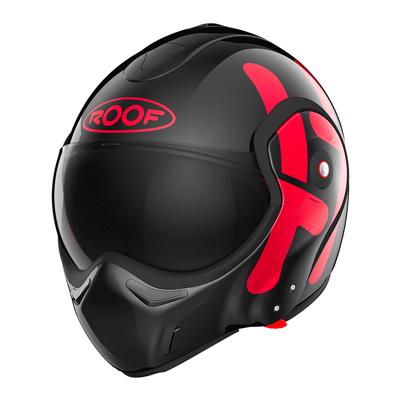 Image of ROOF BoXXer Twin Black Red Modular Helmet Size XS ID 3662305013818