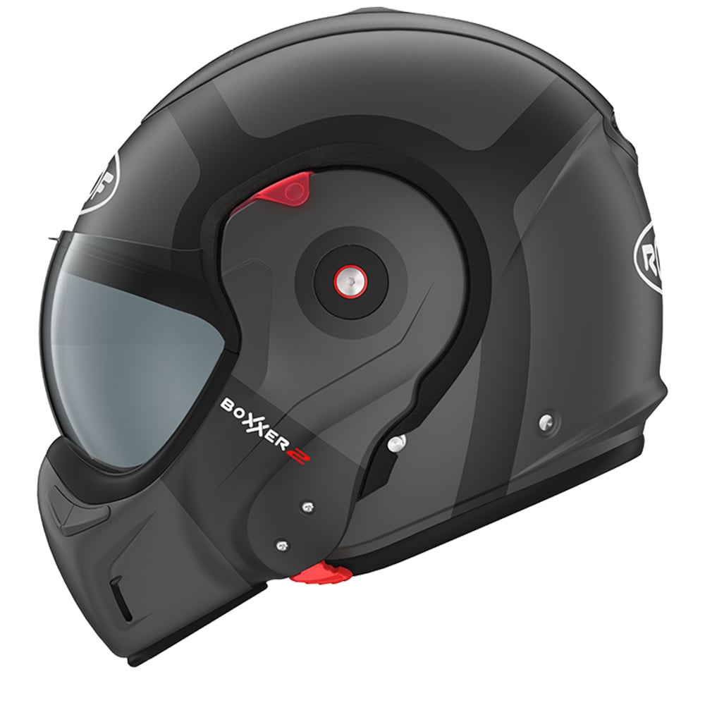 Image of ROOF RO9 BOXXER 2 Bond Mat Titan Black Modular Helmet Size L ID 3662305017014