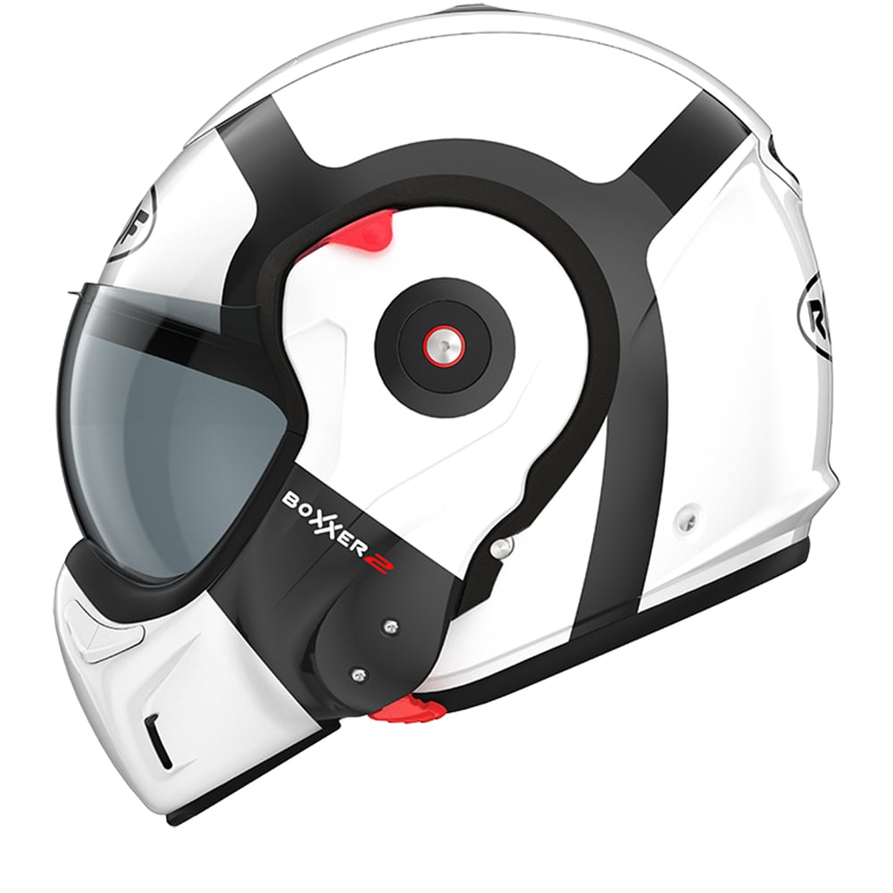 Image of ROOF RO9 BOXXER 2 Bond White Black Modular Helmet Size M ID 3662305016932