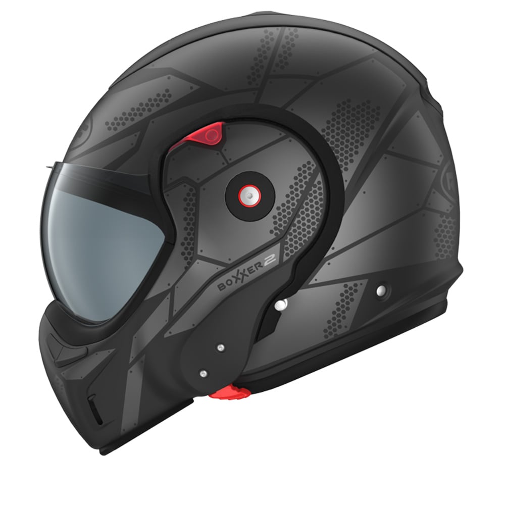 Image of ROOF RO9 BOXXER 2 Kendo Mat Black Steel Modular Helmet Size L ID 3662305016703