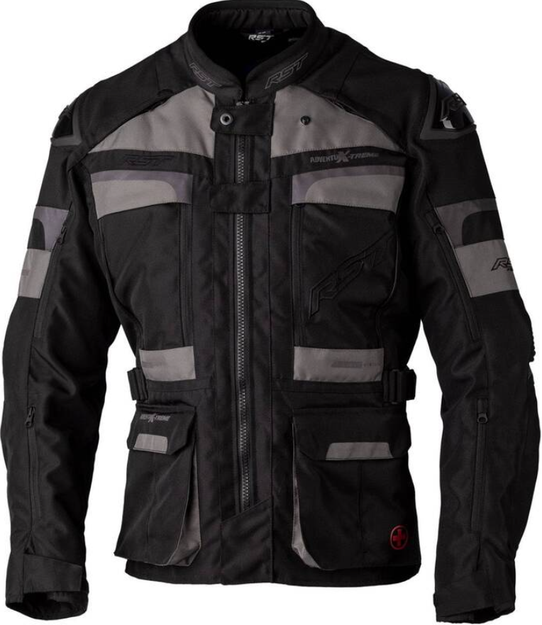 Image of RST Adventure-Xtreme Race Dept CE Textile Jacket Men Black Gray Size 40 ID 5056136289692
