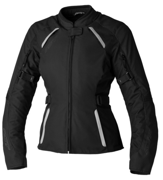 Image of RST Ava CE Textile Jacket Lady Black White Size 10 EN