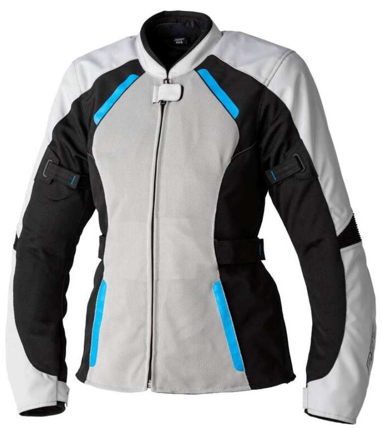 Image of RST Ava Mesh CE Textile Jacket Lady Gray Blue Black Size 10 ID 5056136289265