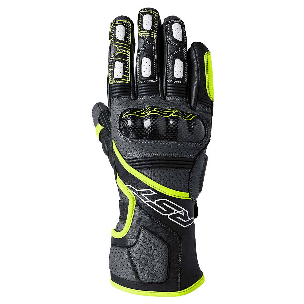 Image of RST Fulcrum Gloves Grey Fluo Yellow Black Größe 8