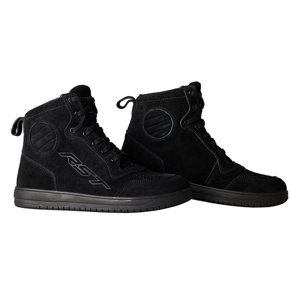 Image of RST Hi-Top Shoes Black Suede Size 41 ID 5056558139995