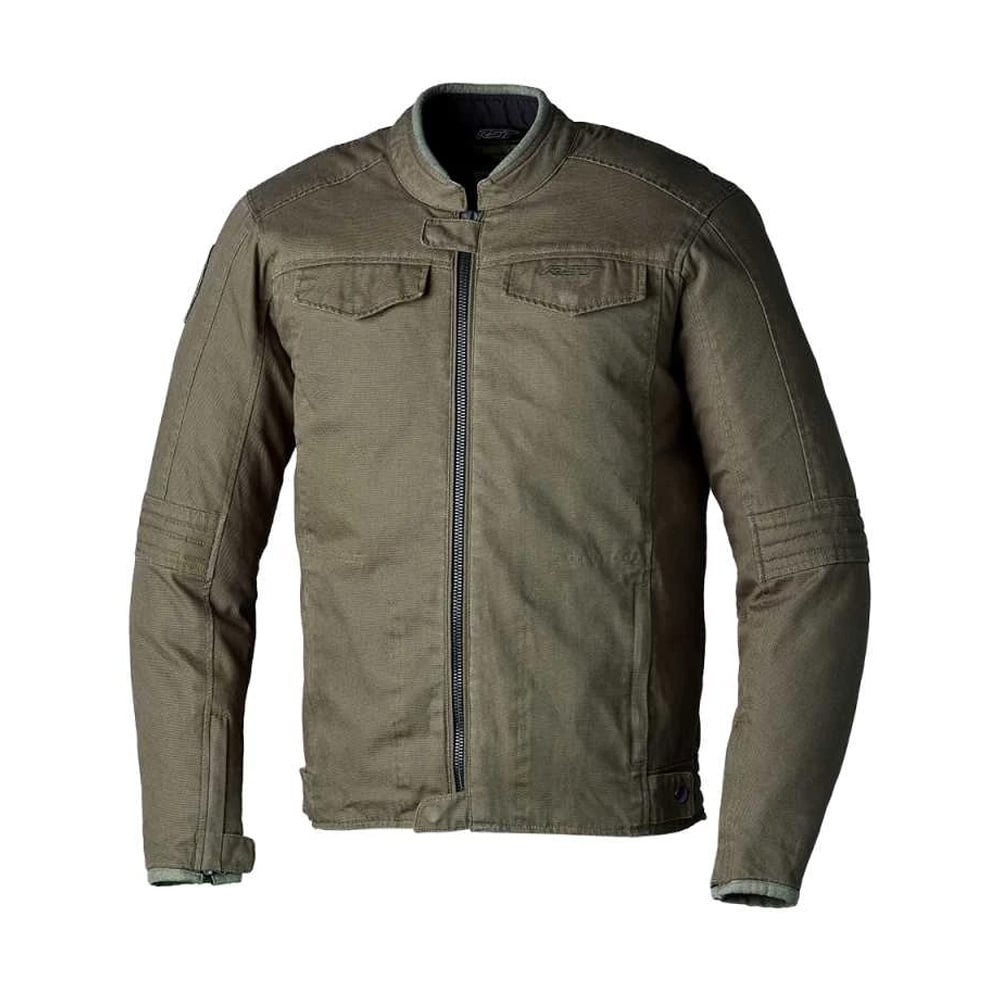 Image of RST IOM TT Crosby 2 CE Textile Jacket Men Olive Size 40 EN