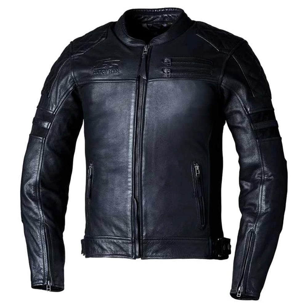 Image of RST IOM TT Hillberry 2 CE Mens Leather Noir Blouson Taille 48