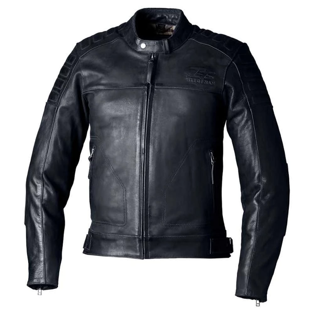 Image of RST Iom Tt Brandish 2 Ce Mens Leather Schwarz Jacke Größe 44