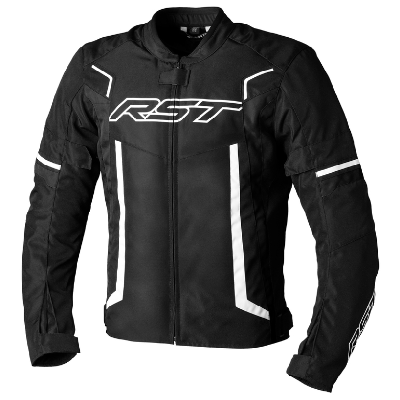 Image of RST Pilot Evo CE Textile Jacket Men Black White Size 40 ID 5056558112844