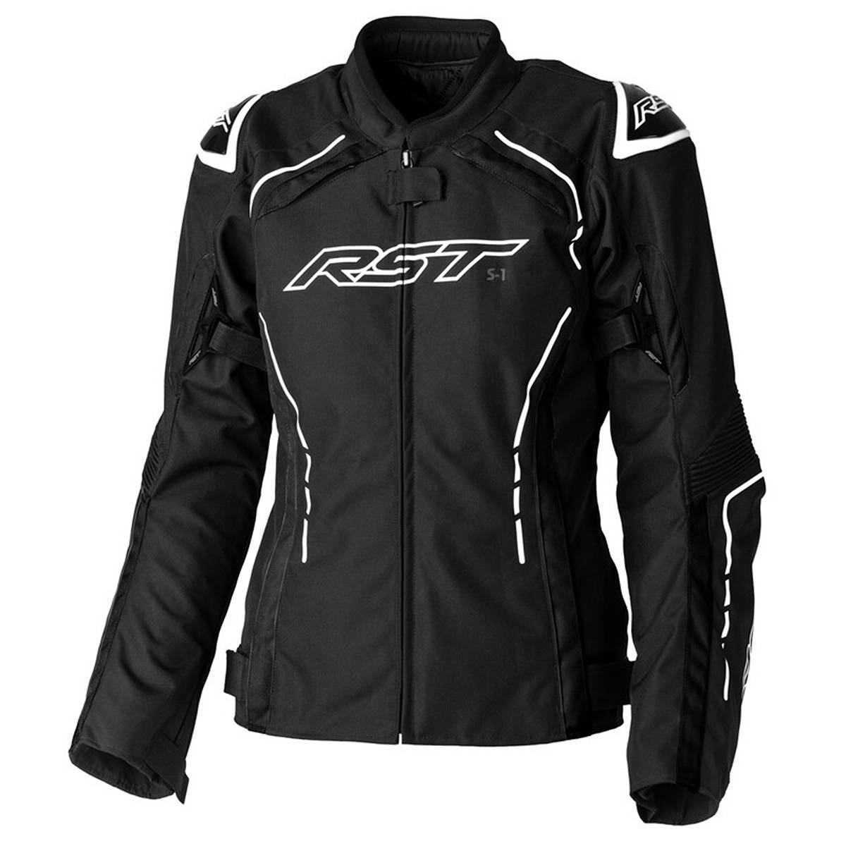 Image of RST S1 Ladies Textile Jacket Black White Größe 14