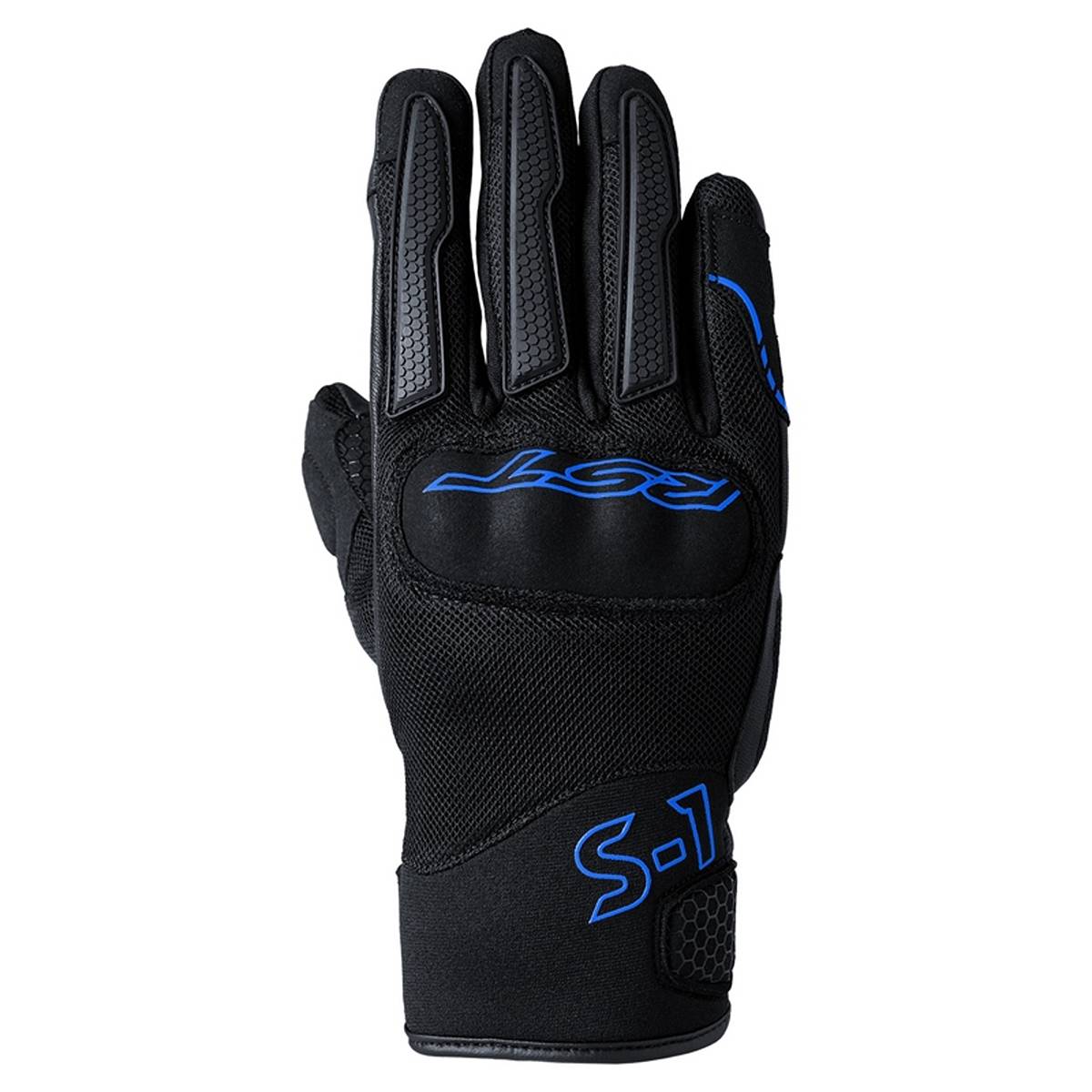 Image of RST S1 Mesh Gloves Black Grey Neon Blue Größe 8