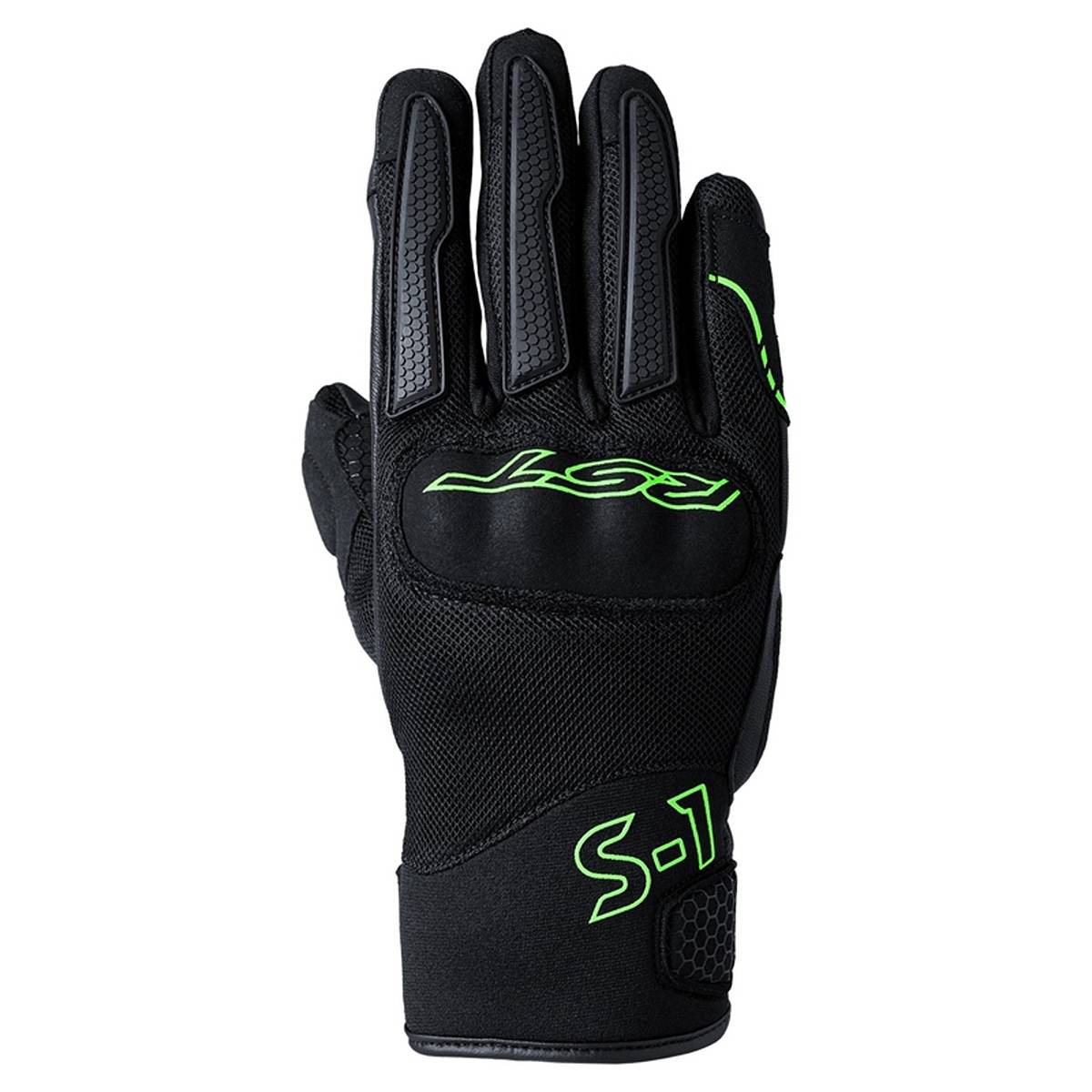 Image of RST S1 Mesh Gloves Black Grey Neon Green Größe 8