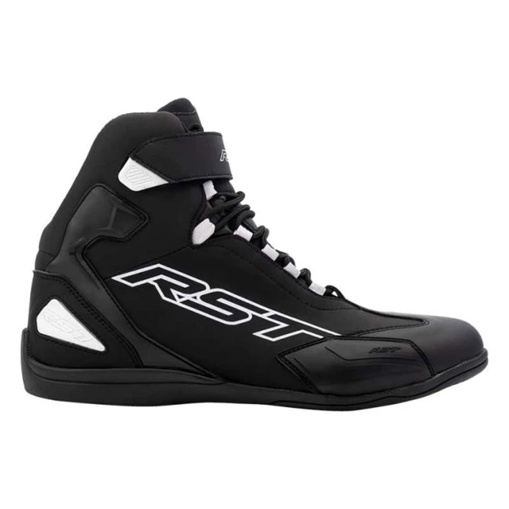Image of RST Sabre Moto Mens Ce Noir Blanc Chaussures Taille 45