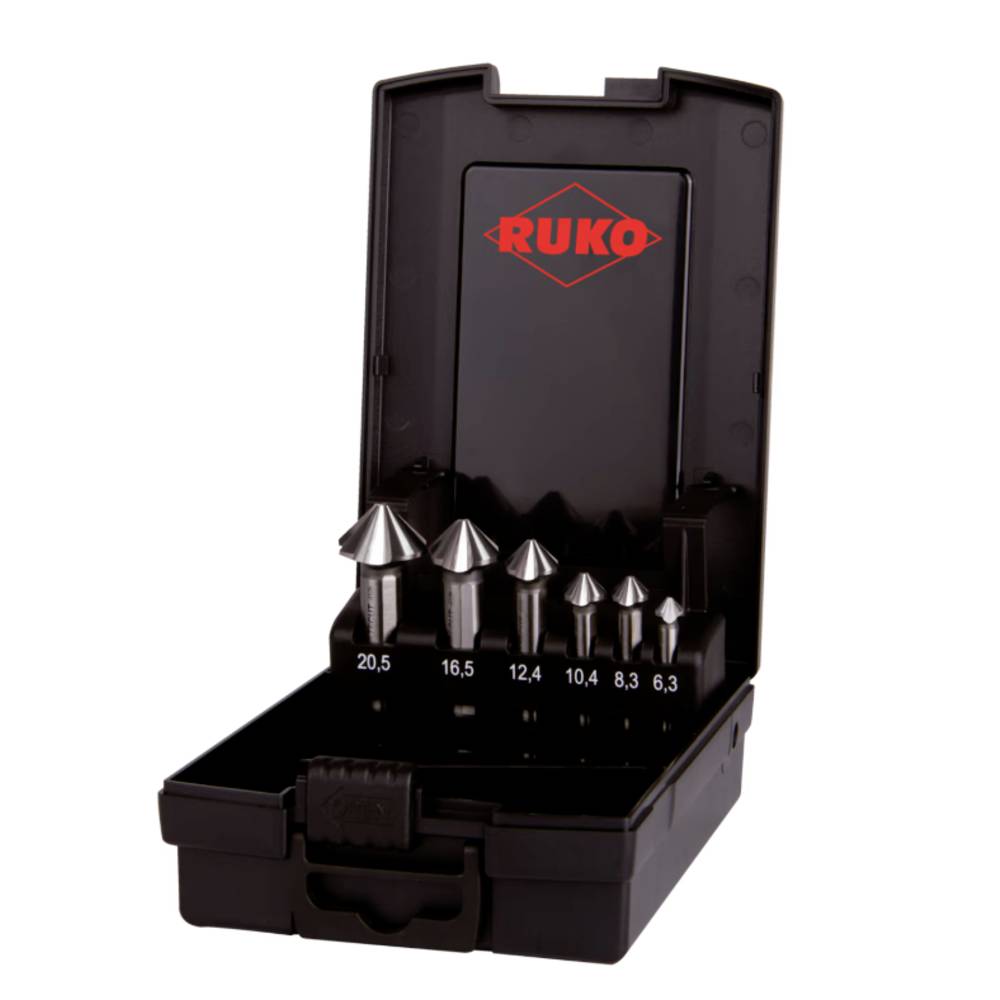 Image of RUKO ULTIMATECUT 4S 102890RO Countersink set 6-piece 630 mm 830 mm 1040 mm 1240 mm 1650 mm 2050 mm HSS