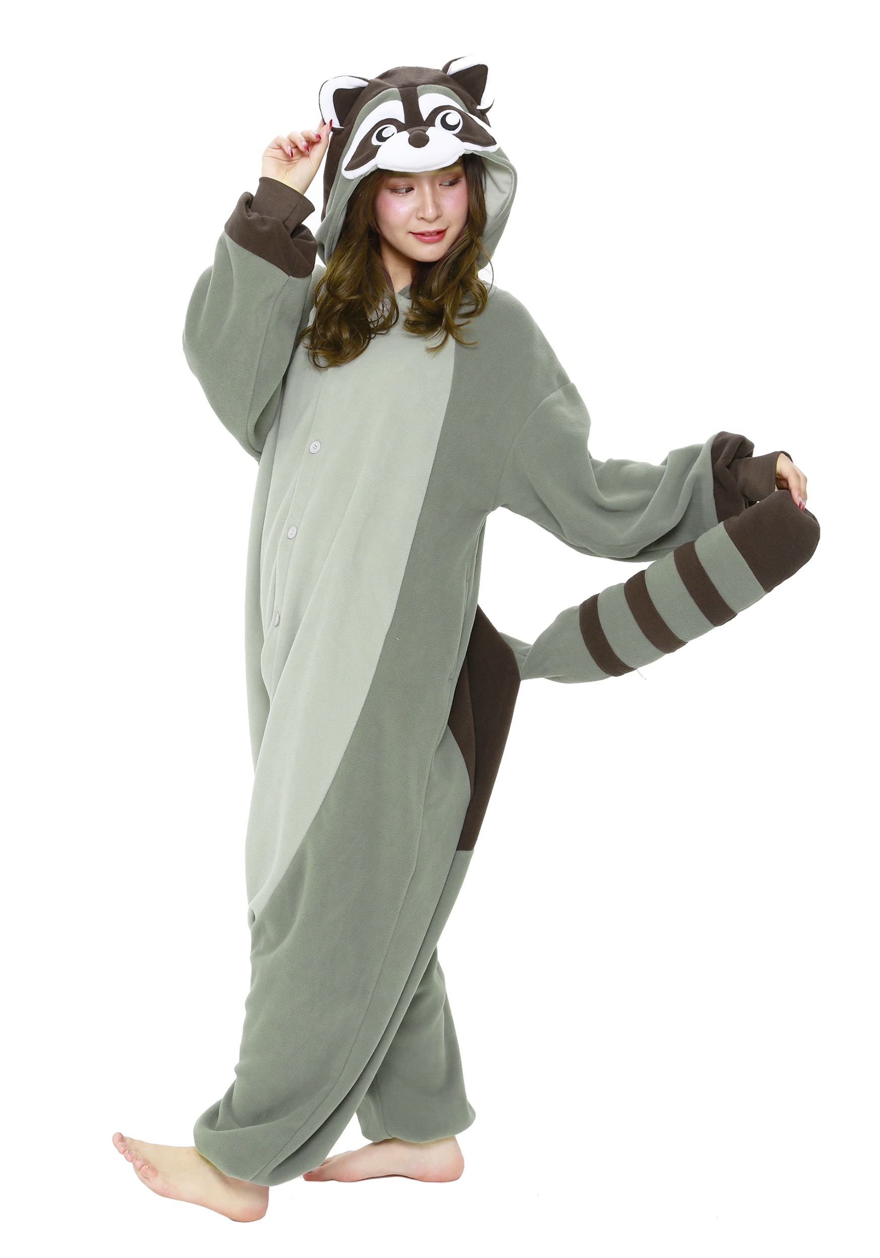 Image of Raccoon Adult Kigurumi ID SZSZCKG2886-XL