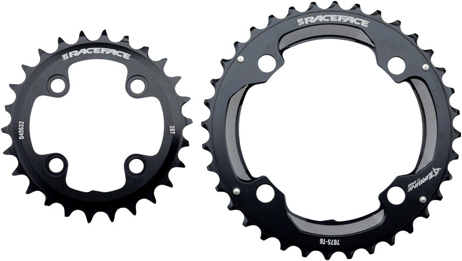 Image of RaceFace Turbine 11-Speed Chainring: 64/104mm BCD 28/38t Black