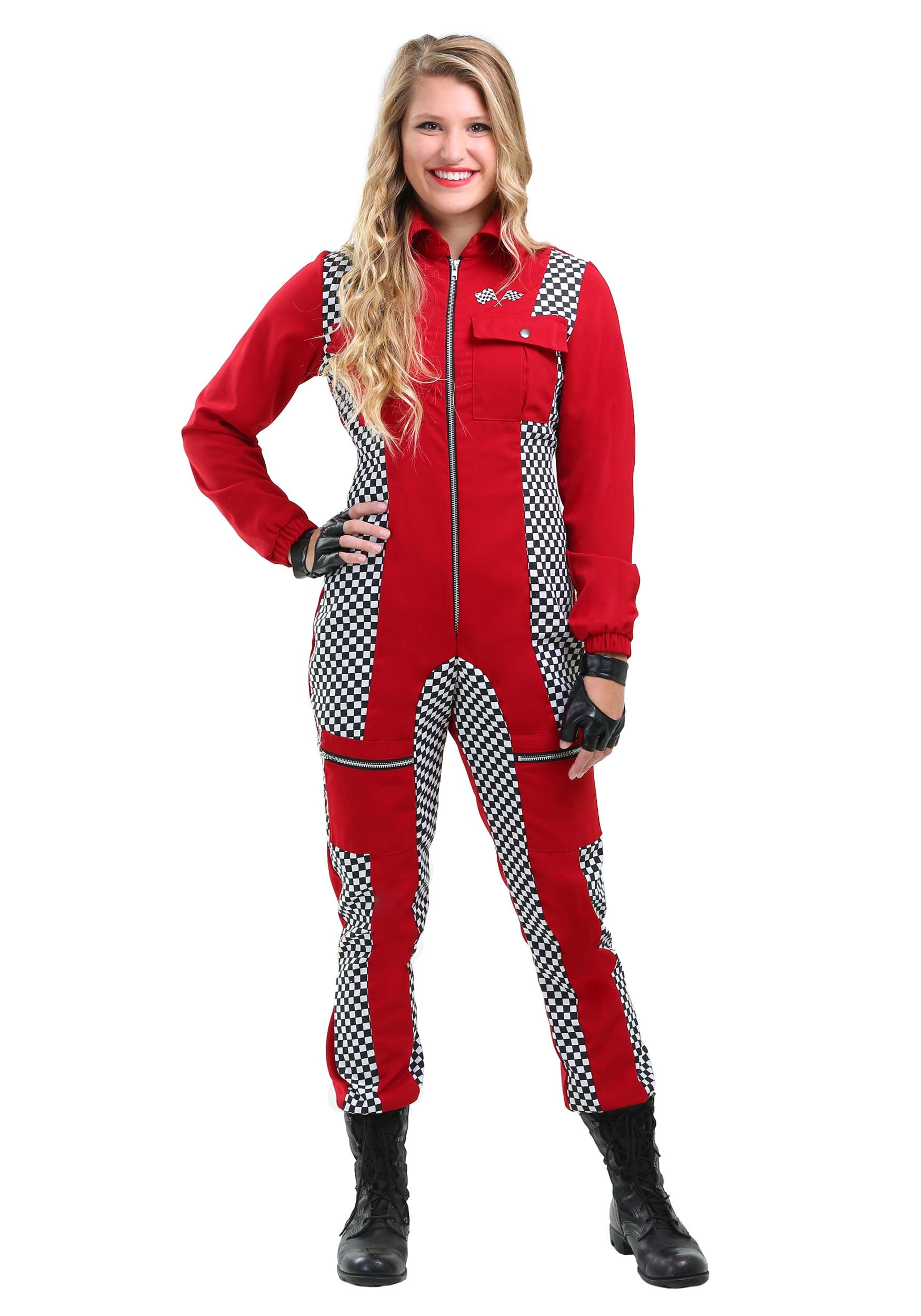 Image of Racer Jumpsuit Women's Costume | Race Car Costumes ID FUN1881AD-S