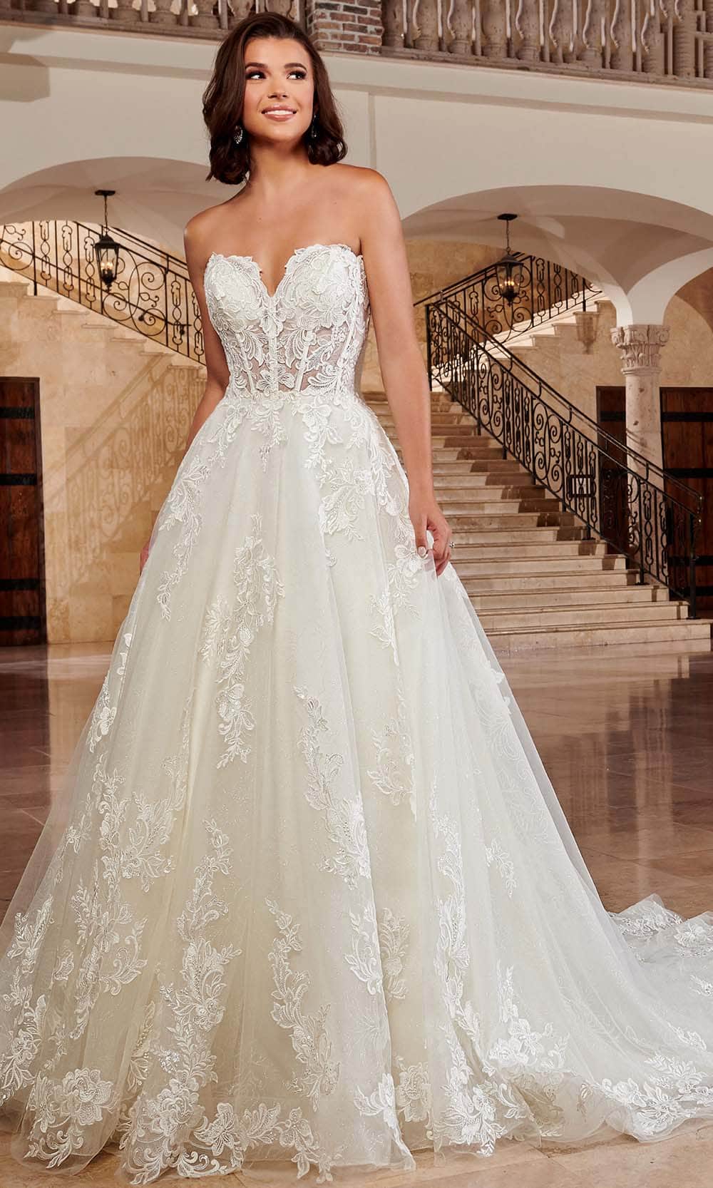 Image of Rachel Allan Bridal RB4149 - Sweetheart Tulle Bridal Gown
