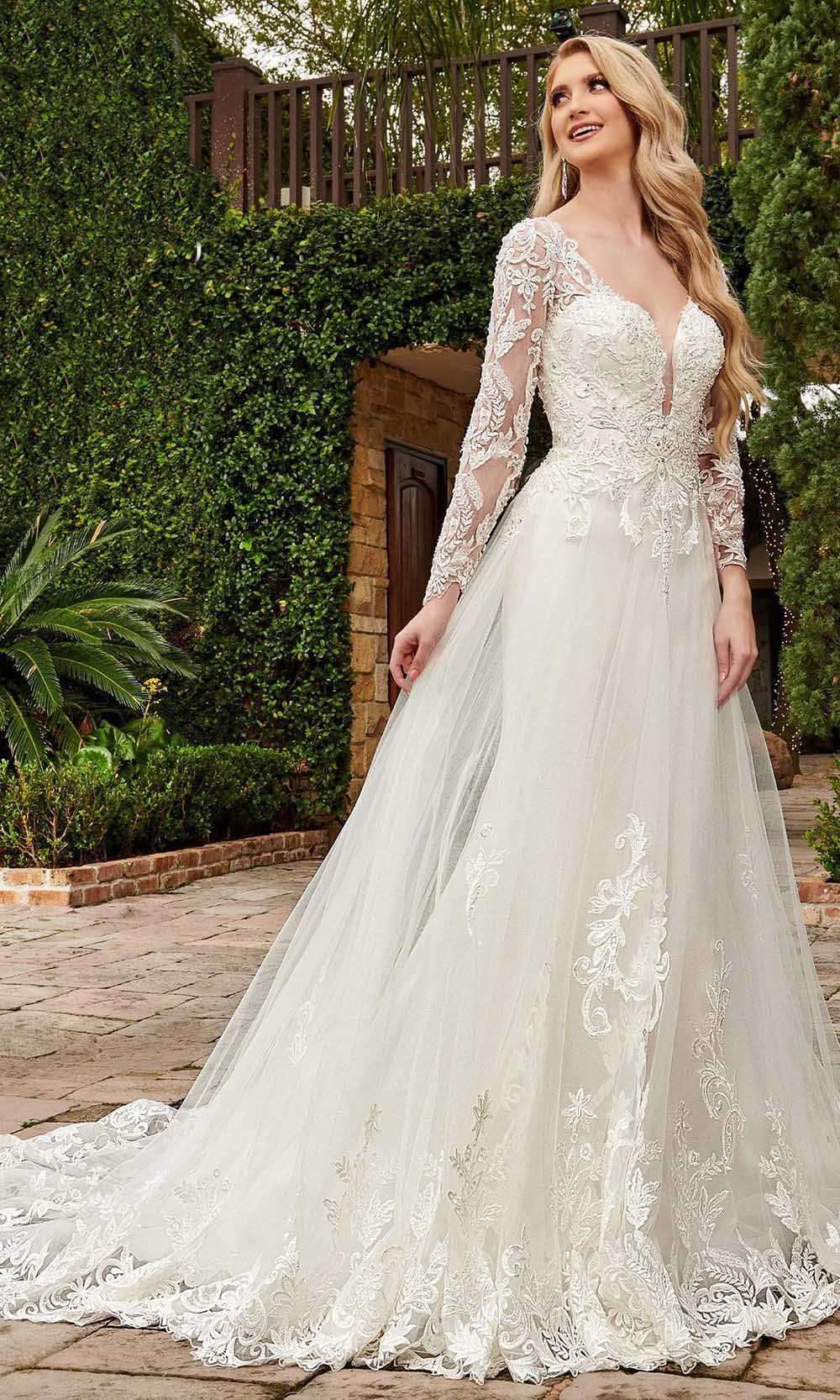Image of Rachel Allan - M786 Classic Tulle Embroidered Bridal Dress