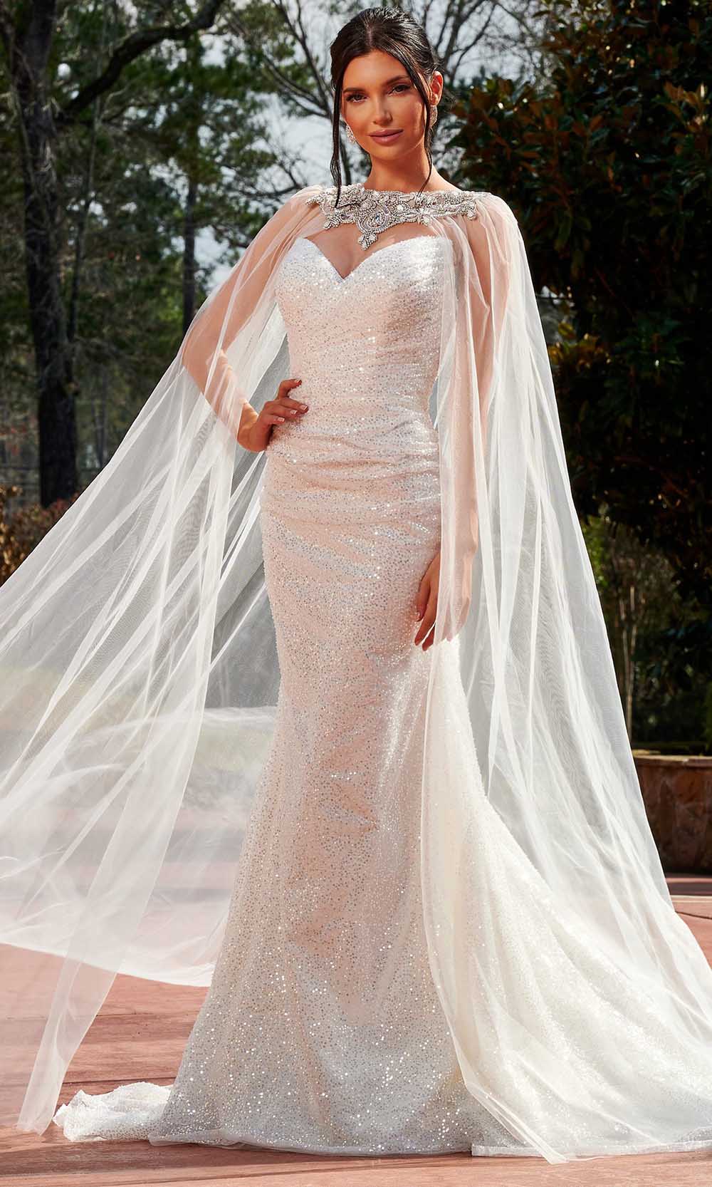 Image of Rachel Allan RB4155 - Strapless Sequin Bridal Gown