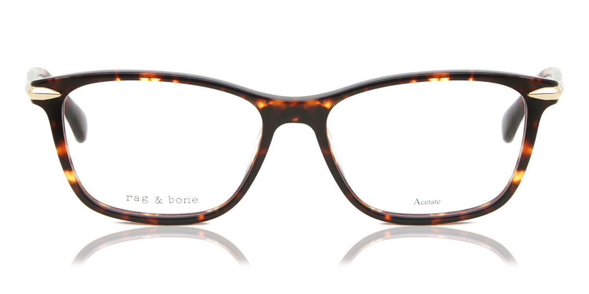 Image of Rag & Bone RNB3031 086 Óculos de Grau Tortoiseshell Feminino PRT