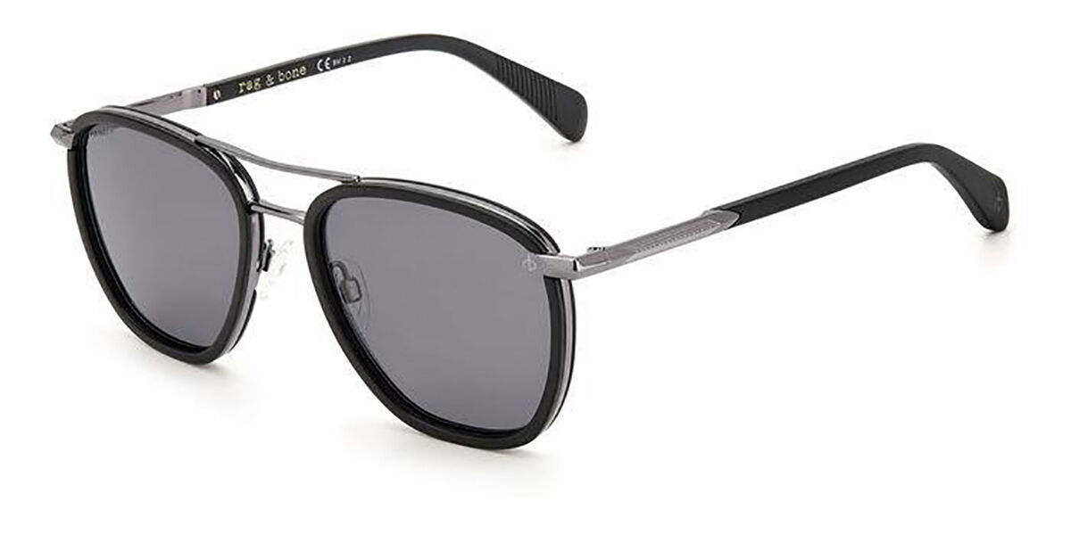 Image of Rag & Bone RNB5039/S 807/M9 Óculos de Sol Pretos Masculino BRLPT